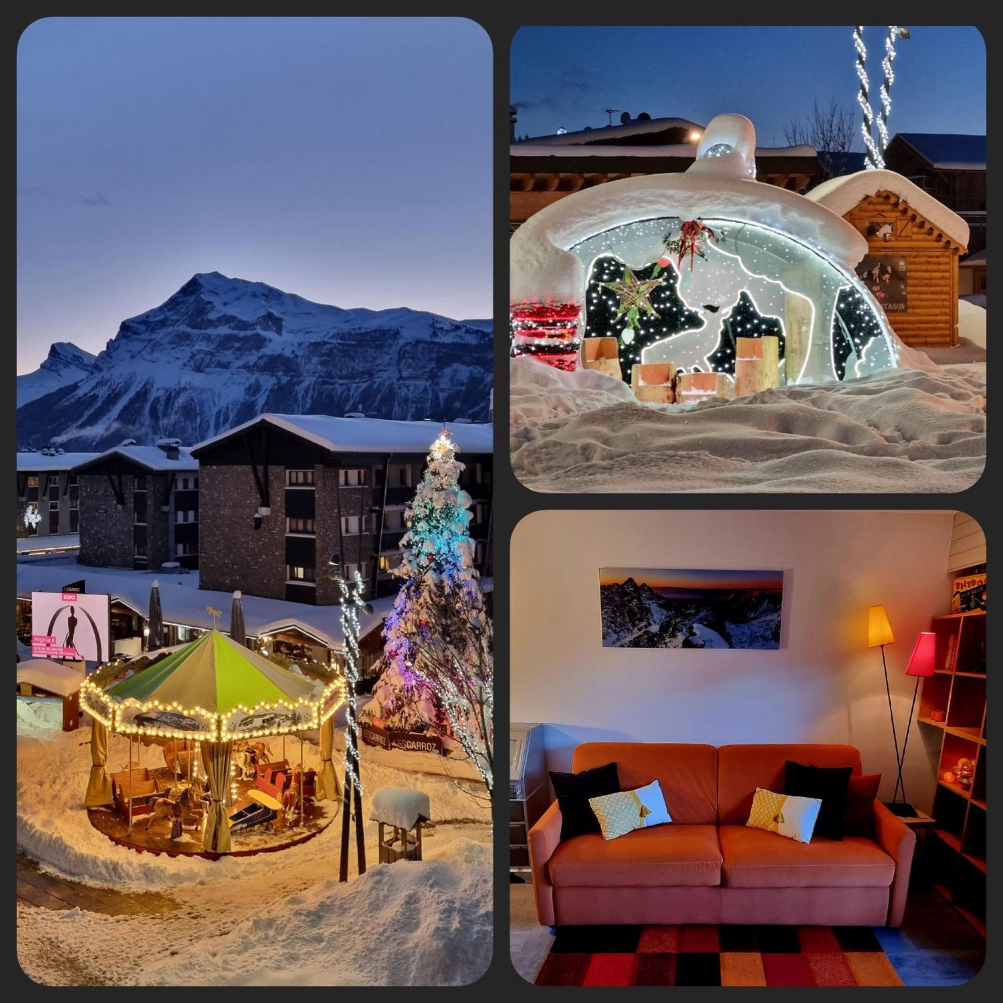 Vintage Chic -Central, Wifi, Mountain View Les Carroz d'Araches Kültér fotó